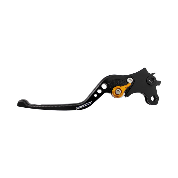 biketek Biketek adjustable cnc lever long clutch - black / gold adjuster - #c117